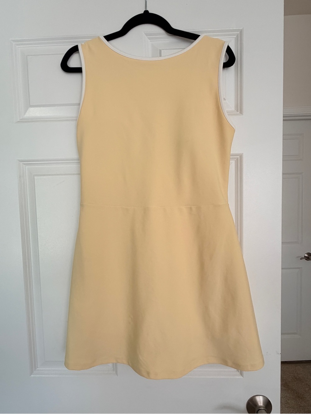 YPB Butter Yellow Active Dress with low back